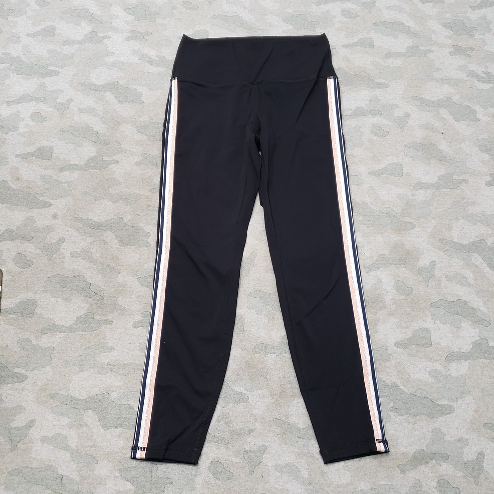 Zyia Active Leggings Womens 4 Black Pull On Gym Fitness Yoga